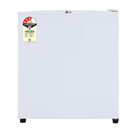 LG 43 L Single Door Refrigerator, Mini Bar, Direct Cool, Polypropylene Shelf 3 Star, GLD0536VRSW Super White