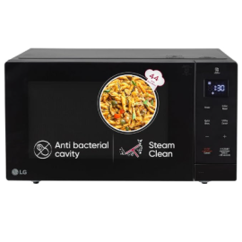 LG 30 L Solo Microwave Oven Color Black, 44 Auto Cook Menu, Steam Clean, Anti-bacterial cavity Model MS3032BK