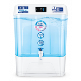 KENT Pearl Star RO Water Purifier | | Multiple Purification Process|RO + UV + UF + TDS Control | 8L Detachable Tank | Zero Water Wastage |Digital Display