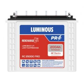 LUMINOUS RC 25000 PRO Tubular Inverter Battery (200Ah)