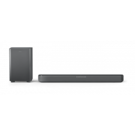 PHILIPS Audio TAB5309, 2.1CH 240W  Bluetooth Soundbar with Wireless Subwoofer, Dolby Digital Plus (Black)