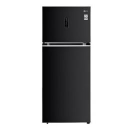 LG 398 L Frost Free Double Door Top Mount 3 Star Convertible Refrigerator (Ebony Sheen, GL-T422VESX)