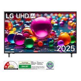 LG 55 Inch TV 139 cm 4K UHD AI Smart TV with α7 AI Processor Gen8, Filmmaker Mode with Dolby Atmos 55UA82506LA