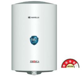 Havells Troica 15 Litre 4 star Storage Water Heater (White Grey)