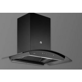 KAFF Chimney VASCO DHC 60 | Filter Less and Dry Heat Clean Technology | Matt Black Finish