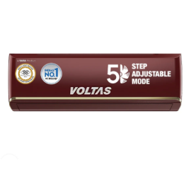 Voltas 183V Vertis Zen Deep Wine 1.5 Ton 3 Star Inverter Split AC – Ice-Wash Technology, Turbo Cooling, Copper Condenser, R32 Refrigerant (latest model)