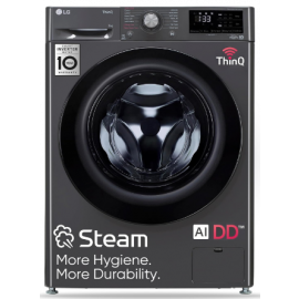 LG 9 Kg 5 Star Wi-Fi Inverter AI Direct-Drive Touch Panel Fully Automatic Front Load Washing Machine (FHV1409Z4M,Middle Black)