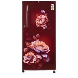 LG 180 L Refrigerator Direct Cool Single Door 1 Star Color Floral Design with Wine Rose (GLD1816WOWR )