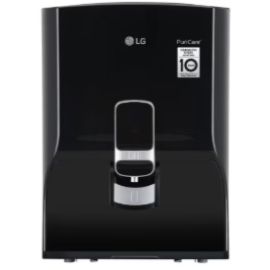 LG 8L RO + Carbon Filter Water Purifier , Stainless Steel Tank , Solid Black New Model WW132NF